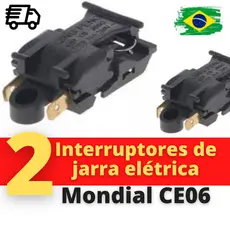 Interruptor termostato Botao liga desliga Chaleira Jarra Eletrica mondial CE06 (02 peças)