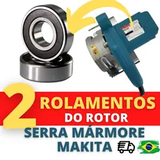 Rolamentos do Induzido da Serra mármore Makita (veja modelos no anúncio) 02 Rolamentos