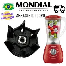 Arraste do copo para o Liquidificador Mondial Easy Power Mondial 550W L 550 R (com porca) L550