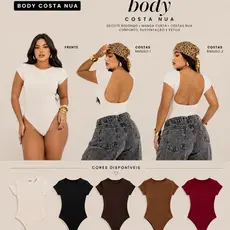 BODY COSTA NUA VERÃO ZERO TRANSPARÊNCIA