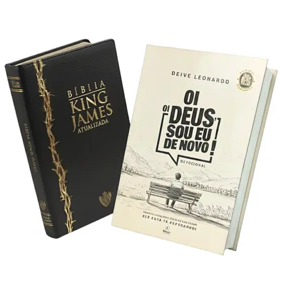 Kit Devocional Oi Deus Sou Eu De Novo Deive Leonardo E Biblia King James