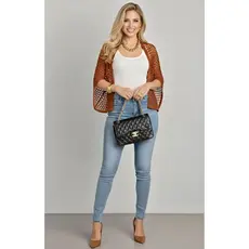 CAPA TRICOT COLETE PONCHO VAZADO INVERNO VERÃO PLUS SIZE