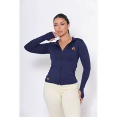 CAMISETA BLUSA TERMICA FEMININA - FPU-50+ MANGA LONGA Tecido Gelado Macio Proteção UV Solar Zíper