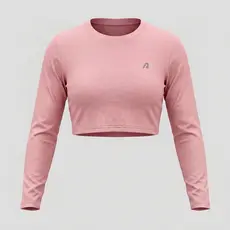 Blusa Cropped Top Casaco Camiseta Termico Manga Longa Dry Fit UV Poliamida Feminino Esportivo Academia Fitness