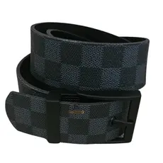 Cinto Masculino Preto Largo Xadrez com ilhos 3.8 cm Regulável Linha Premium JK