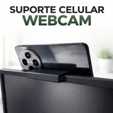 Suporte Ajustável Universal Câmera Continuidade Webcam Monitor Celular Telefone Vídeo Smartphone PC