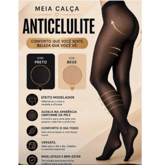 Meia Calça Anticelulite