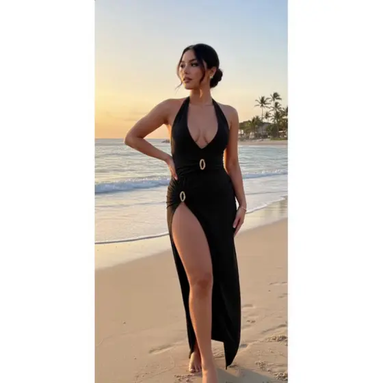 Conjunto de Praia Body e Saia