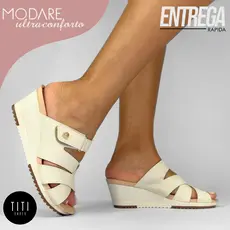 Tamanco Feminino Anabela  Modare Original Solado Flexível Leveza Conforto Ortopédico Casual