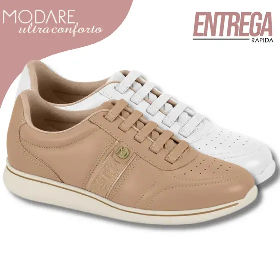 Tênis Modare Ortopédico Ultra Conforto Feminino Amortecedor Gel Macio Slip On Sapato Casual Original