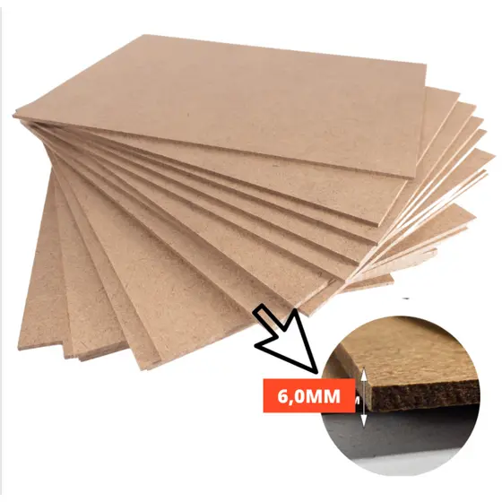 Placa/Chapa De MDF Cru 6MM - Diversos Tamanhos - Sublimação, Artesanato, Casa, Prateleira, Quadro