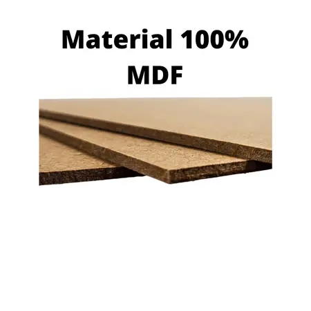 5 unid de Chapa de MDF pinus CRU 6mm 60x60cm