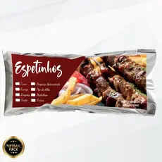 Embalagens Termicas Para Delivery De Espetinhos 500 Unidades.