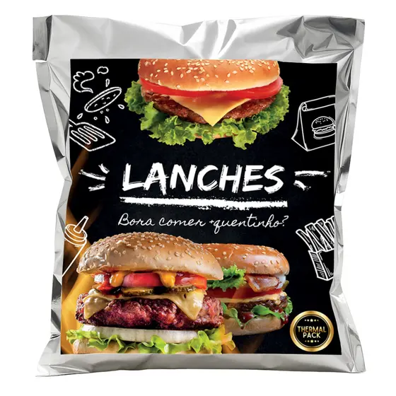 Embalagens Termicas Para Delivery de Lanches 500 Unidades