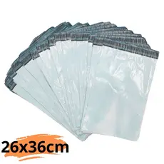 Envelope de segurança / correio / embalagem/ saco / saquinho 26x36 COEX Branco 100 unidades.