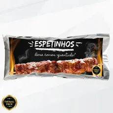 Embalagens /saquinho Termicos Para Delivery De Espetinho 100 Unidades. PRETO