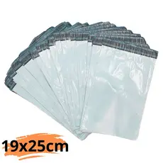Envelope de segurança/ correio/ embalagem/ saco/ saquinho 19x25 COEX branco 100 unidades.