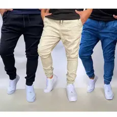 Jogger Masculina Adulto Slim Moda Direto da Fábrica Joger Academia Com Punho por