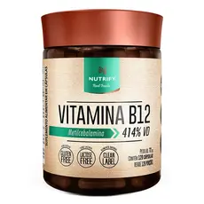 Nutrify Vitamina B12 Metilcobalamina – 414% VD – Metabolismo Energético – 120 Cápsulas