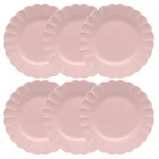 Jogo de 6 Pratos Rasos 27,5cm Oxford Flora Dália
