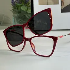Armação de óculos Clipon 2 Em 1 Feminino Modelo novo/ perna com Brillo Lançamento 08032
