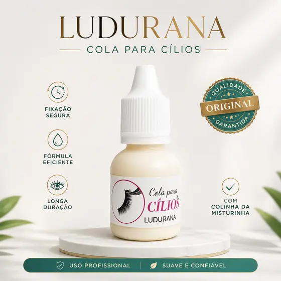 Cola para Cílios Postiços Ludurana 10ml