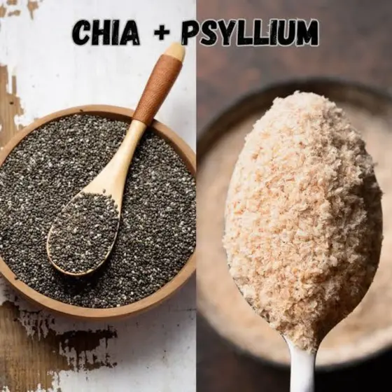 Kit Psyllium Husk em Pó Fino + Chia em Grãos Premium
