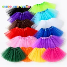 Saia De Tule Infantil / Bebê E Tutu Adulto Lisa Colorida 30cm E 40cm Festa Fantasia Cosplay Halloween Carnaval