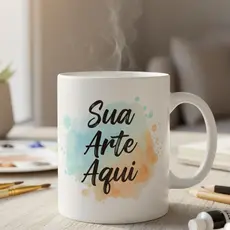 Caneca Personalizada Sua arte 325ml com Alta Qualidade de Cerâmica