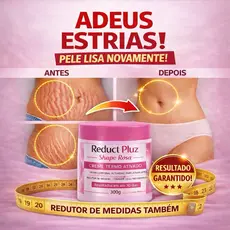 Reduct Pluz Shape Rosa Creme rosa Termo Ativado Redutor de Medidas 300g