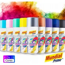 Tinta Spray Uso Geral/ Metálica/ Luminosa Mundial Prime 400ml 250g