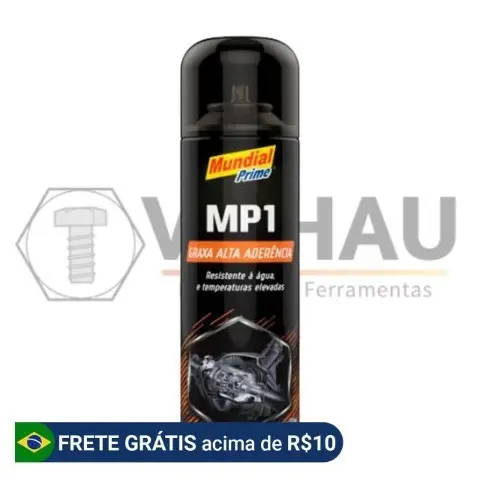 Graxa Spray Alta Aderência MP1 Mundial Prime 250ml Lubrificante Anticorrosivo Multiuso