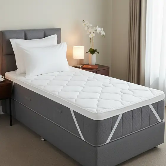 Pillow Top Protetor De Colcão Solteiro 400 Fios Toque De Pluma Extra Macio Luxo Ortopédico