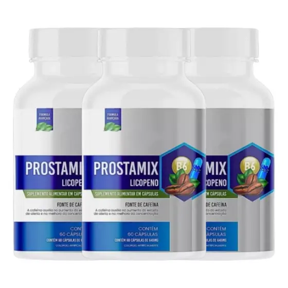 3x Prostamix 60 Cápsulas Original - Formula Inovadora