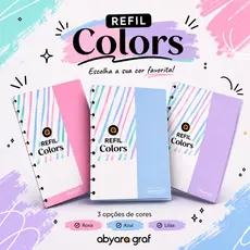 Refil Pautado Cores - Abyara Graf
