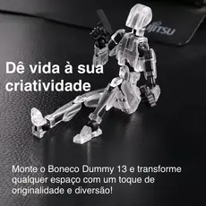 【Pronta Entrega】Boneco Dummy 13 Articulado + 4 Armas | Kit Montar Ação 3D Presente Criativo