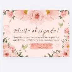 100 Tag Cartão de Agradecimento Casamento Lembrancinha Aniversário Mimo Empresa