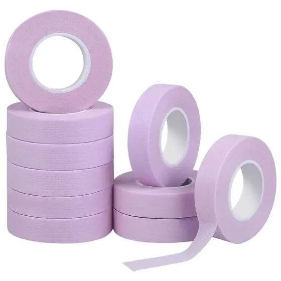 Kit 10 Fita Transpore Lilás Para Extensão De Cílios