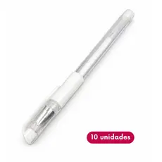 Kit 10 Canetas Gel Branca para Micropigmentação | Marcação de Sobrancelhas e Lábios