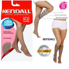 Meia Calça Feminina Kendall 3/4 sem Ponteira Média Compressão 18-21 / 15-20 mmHg Mel Original