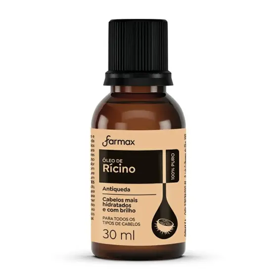 Óleo de Rícino 100% Puro 30ml Farmax Original