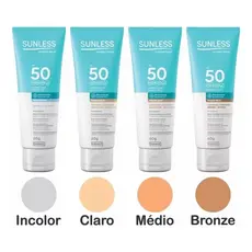 Protetor Solar Facial Sunless FPS 50 - 60g Toque Seco Envio Imediato
