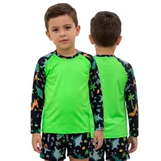 CONJUNTO CAMISA + SUNGA BOXER PROTEÇÃO UV 50+  VESTE DE 1 AO 16 ANOS