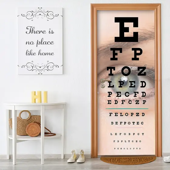 Adesivo Decorativo de Porta Oculista Ótica Óculos - 2765mlpt