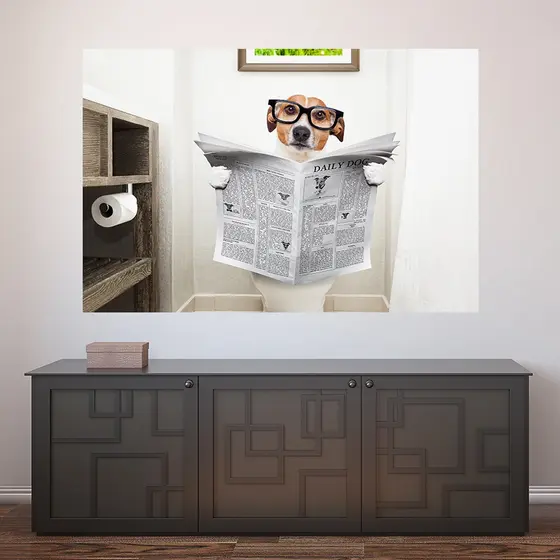 Painel Adesivo Decorativo de Parede Cachorro Pet Shop Veterinário Animais Casa Sala Quarto - 778pn