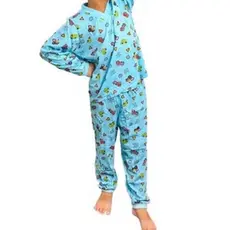 Pijama Infantil Manga Longa Menino Ou Menina Masculino Ou Feminino  1 a 7 Anos