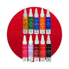 Kit 10 Unidades Corante Soft Gel Iceberg Chef 25g Comestível Softgel Para Bolo Chantilly Confeitaria