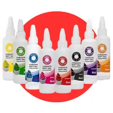 Kit 10 Unidades Corante Alimentício Mago Soft Gel 15g