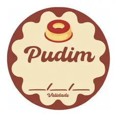 Kit  60-120-180-240-300 Etiquetas Adesivas Pudim