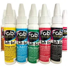 Corante Soft Gel Fab 25g Comestível Concentrado Softgel Bolo Torta Cupcake Chantilly Confeitaria